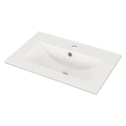 Modulo Slim Badkamermeubel Met Wastafel | 60 Cm Mat Zwart Greeploos Front Keramiek 2 Lades Onder Elkaar -Badkamer Verkoopwinkel modulo slim badkamermeubel met wastafel 60 cm mat zwart greeploos front keramiek 2 lades onder elkaar bmw37 00611 2