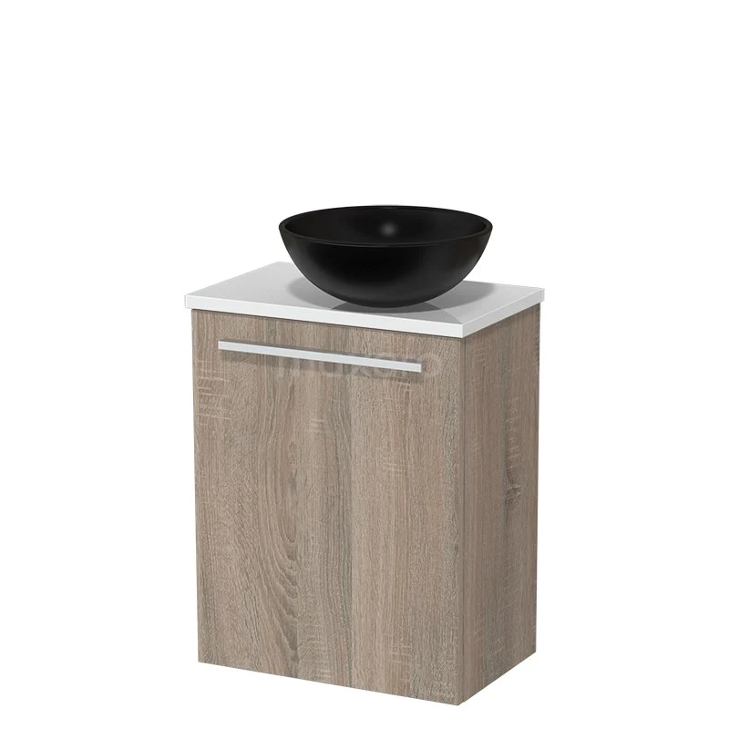 Toiletmeubel Met Waskom Keramiek Modulo Eiken Vlak 41 Cm Hoogglans Wit Blad 2 Toiletmeubel Met Waskom Keramiek Modulo Eiken Vlak 41 Cm Hoogglans Wit Blad - Afbeelding 2