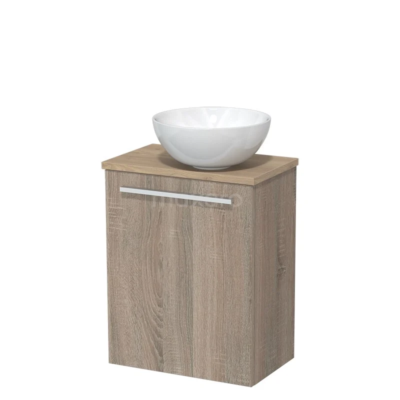 Toiletmeubel Met Waskom Keramiek Modulo Eiken Vlak 41 Cm Lichtbruin Eiken Blad 2 Toiletmeubel Met Waskom Keramiek Modulo Eiken Vlak 41 Cm Lichtbruin Eiken Blad - Afbeelding 2