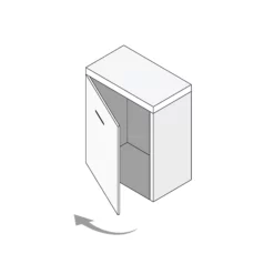 Toiletmeubel Met Waskom Keramiek Modulo Mat Zwart Greeploos 41 Cm Middengrijs Blad -Badkamer Verkoopwinkel toiletmeubel met waskom keramiek modulo mat zwart greeploos 41 cm middengrijs blad tmk10 00263 2