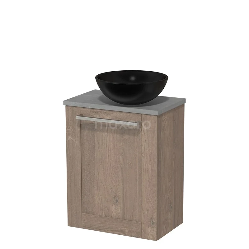 Toiletmeubel Met Waskom Keramiek Modulo Middenbruin Eiken Kader 41 Cm Lichtgrijs Beton Blad 2 Toiletmeubel Met Waskom Keramiek Modulo Middenbruin Eiken Kader 41 Cm Lichtgrijs Beton Blad - Afbeelding 2