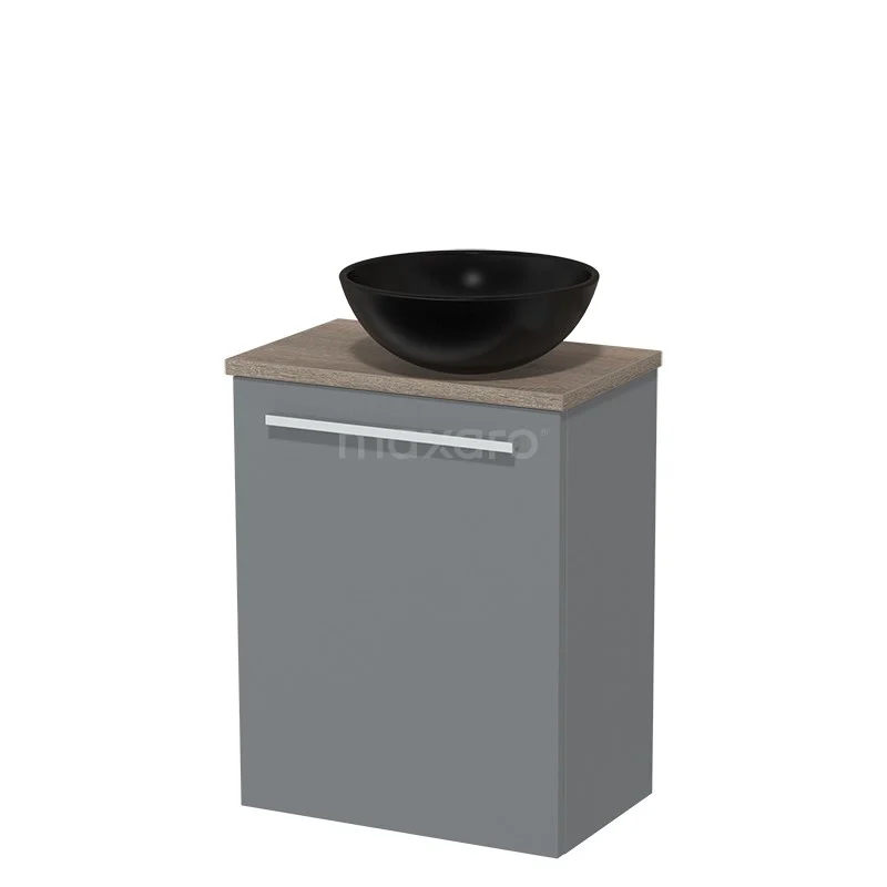 Toiletmeubel Met Waskom Keramiek Modulo Middengrijs Vlak 41 Cm Eiken Blad 2 Toiletmeubel Met Waskom Keramiek Modulo Middengrijs Vlak 41 Cm Eiken Blad - Afbeelding 2