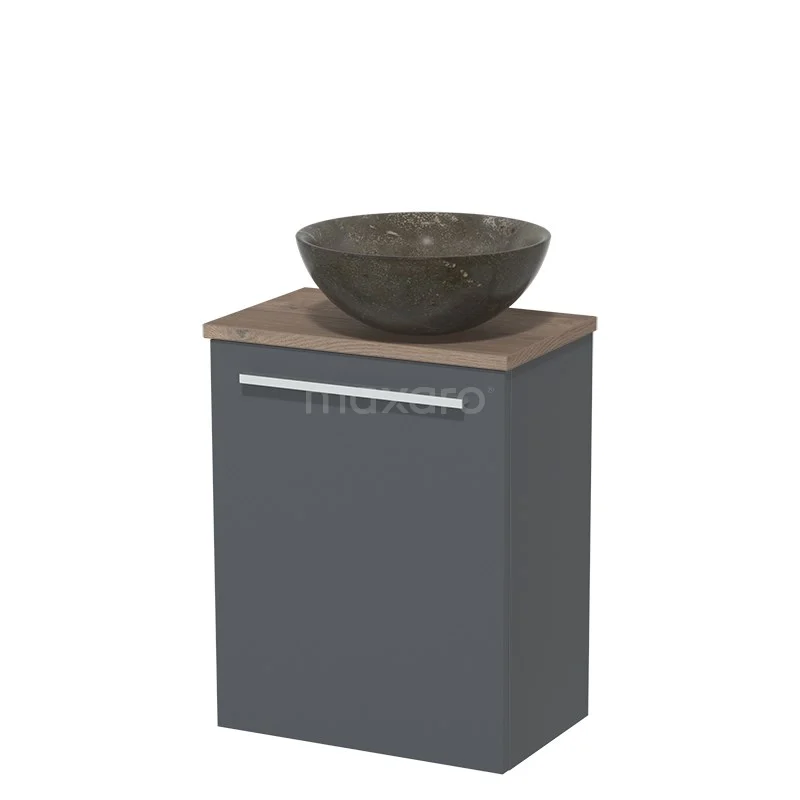 Toiletmeubel Met Waskom Natuursteen Modulo Donkergrijs Vlak 41 Cm Middenbruin Eiken Blad 2 Toiletmeubel Met Waskom Natuursteen Modulo Donkergrijs Vlak 41 Cm Middenbruin Eiken Blad - Afbeelding 2