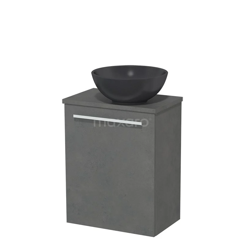 Toiletmeubel Met Waskom Quartz Modulo Donkergrijs Beton 41 Cm 2 Toiletmeubel Met Waskom Quartz Modulo Donkergrijs Beton 41 Cm - Afbeelding 2