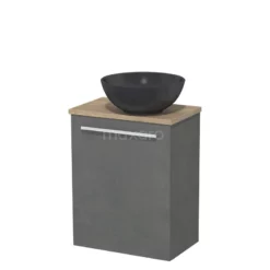 Toiletmeubel Met Waskom Quartz Modulo Donkergrijs Beton Vlak 41 Cm Lichtbruin Eiken Blad 8 Toiletmeubel Met Waskom Quartz Modulo Donkergrijs Beton Vlak 41 Cm Lichtbruin Eiken Blad -Badkamer Verkoopwinkel toiletmeubel met waskom quartz modulo donkergrijs beton vlak 41 cm lichtbruin eiken blad tmk10 02914 1