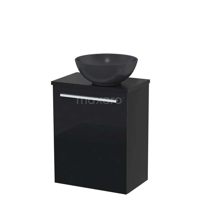 Toiletmeubel Met Waskom Quartz Modulo Hoogglans Zwart Vlak 41 Cm Mat Zwart Blad 2 Toiletmeubel Met Waskom Quartz Modulo Hoogglans Zwart Vlak 41 Cm Mat Zwart Blad - Afbeelding 2