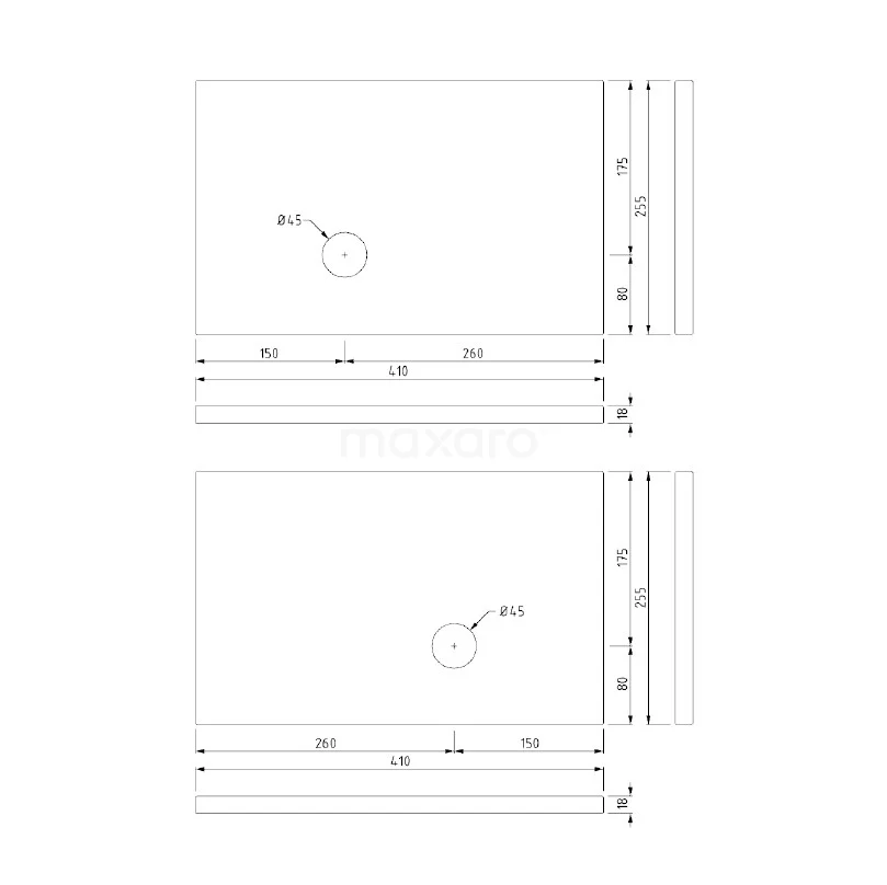 Toiletmeubel Met Waskom Quartz Modulo Lichtbruin Eiken Vlak 41 Cm Donkergrijs Blad 6 Toiletmeubel Met Waskom Quartz Modulo Lichtbruin Eiken Vlak 41 Cm Donkergrijs Blad - Afbeelding 6