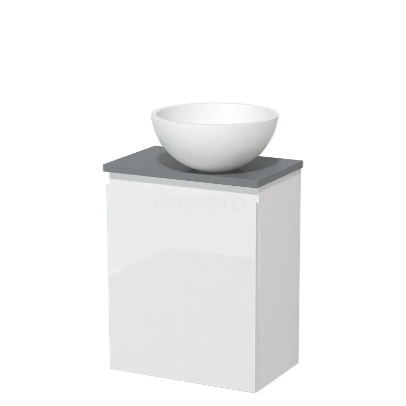 Toiletmeubel Met Waskom Solid Surface Modulo Hoogglans Wit Greeploos 41 Cm Middengrijs Blad 2 Toiletmeubel Met Waskom Solid Surface Modulo Hoogglans Wit Greeploos 41 Cm Middengrijs Blad - Afbeelding 2