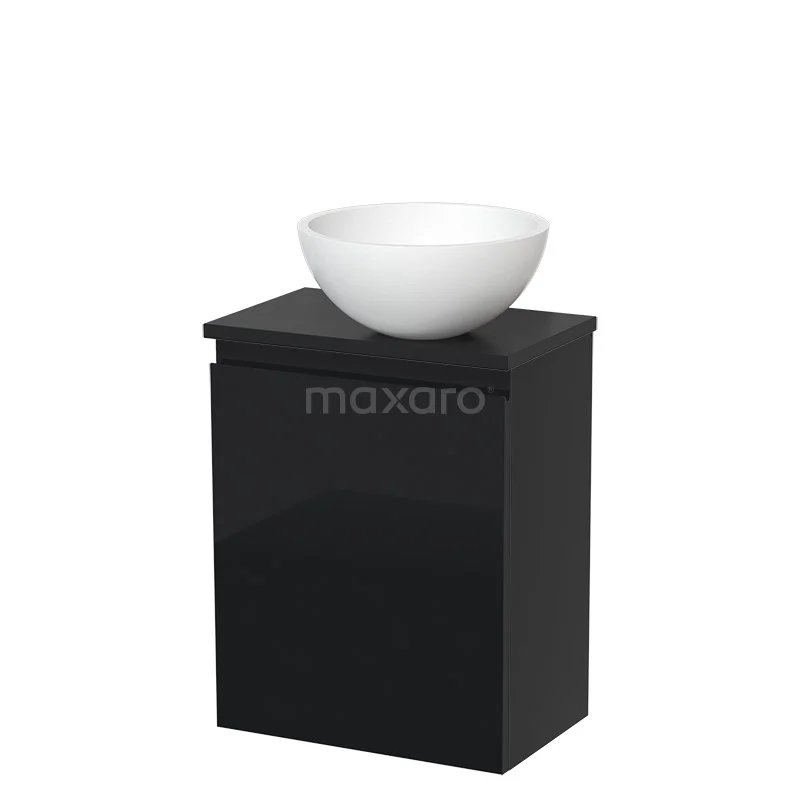 Toiletmeubel Met Waskom Solid Surface Modulo Hoogglans Zwart Greeploos 41 Cm Mat Zwart Blad 2 Toiletmeubel Met Waskom Solid Surface Modulo Hoogglans Zwart Greeploos 41 Cm Mat Zwart Blad - Afbeelding 2