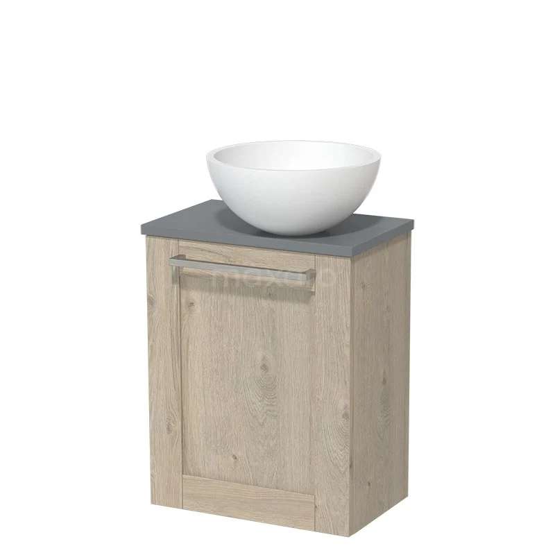 Toiletmeubel Met Waskom Solid Surface Modulo Lichtgrijs Eiken Kader 41 Cm Middengrijs Blad 2 Toiletmeubel Met Waskom Solid Surface Modulo Lichtgrijs Eiken Kader 41 Cm Middengrijs Blad - Afbeelding 2