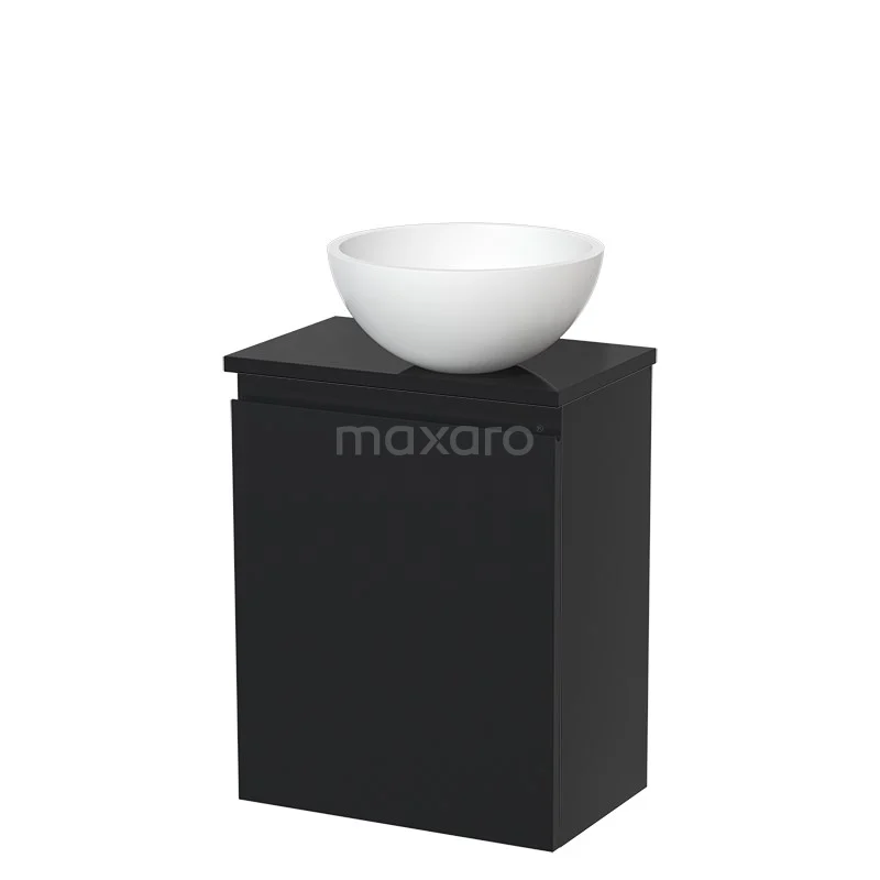 Toiletmeubel Met Waskom Solid Surface Modulo Mat Zwart Greeploos 41 Cm Hoogglans Zwart Blad 2 Toiletmeubel Met Waskom Solid Surface Modulo Mat Zwart Greeploos 41 Cm Hoogglans Zwart Blad - Afbeelding 2