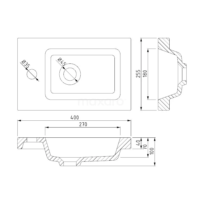 Toiletmeubel Met Wastafel Keramiek Modulo Hoogglans Wit 40 Cm 6 Toiletmeubel Met Wastafel Keramiek Modulo Hoogglans Wit 40 Cm - Afbeelding 6