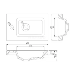 Toiletmeubel Met Wastafel Keramiek Modulo Mat Wit 40 Cm -Badkamer Verkoopwinkel toiletmeubel met wastafel keramiek modulo mat wit 40 cm tmw10 00169 5
